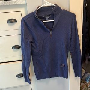 Essex Classic Denim Trey Quarter-Zip Sweater